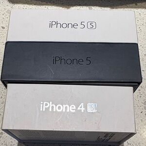 Set of 3 Empty Apple IPhone Boxes